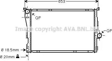 Ava Quality Cooling BW 2278 - Радиатор, охлаждане на двигателя vvparts.bg