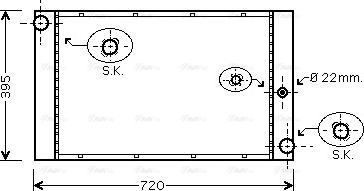 Ava Quality Cooling BW 2277 - Радиатор, охлаждане на двигателя vvparts.bg