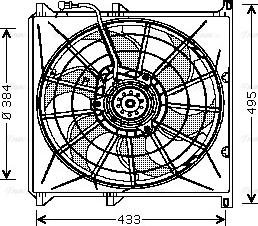 Ava Quality Cooling BW 7503 - Вентилатор, охлаждане на двигателя vvparts.bg