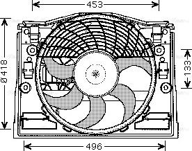 Ava Quality Cooling BW 7514 - Вентилатор, охлаждане на двигателя vvparts.bg