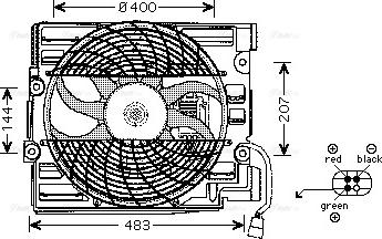 Ava Quality Cooling BW 7510 - Вентилатор, охлаждане на двигателя vvparts.bg