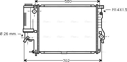 Ava Quality Cooling BWA2186 - Радиатор, охлаждане на двигателя vvparts.bg