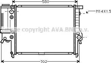 Ava Quality Cooling BWA2122 - Радиатор, охлаждане на двигателя vvparts.bg