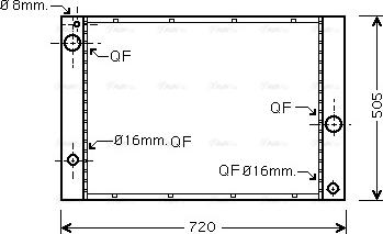 Ava Quality Cooling BWA2338 - Радиатор, охлаждане на двигателя vvparts.bg