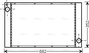 Ava Quality Cooling BWA2333 - Радиатор, охлаждане на двигателя vvparts.bg