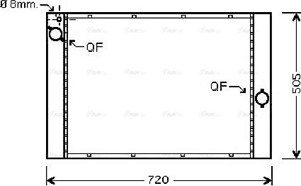 Ava Quality Cooling BWA2284 - Радиатор, охлаждане на двигателя vvparts.bg