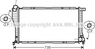 Ava Quality Cooling BWA2234 - Радиатор, охлаждане на двигателя vvparts.bg