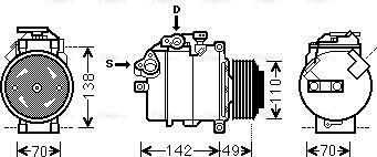 Ava Quality Cooling BWAK411 - Компресор, климатизация vvparts.bg