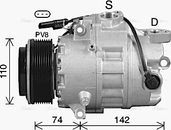 Ava Quality Cooling BWAK619 - Компресор, климатизация vvparts.bg