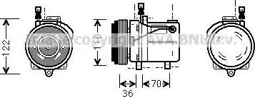 Ava Quality Cooling BW K060 - Компресор, климатизация vvparts.bg