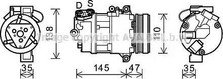 Ava Quality Cooling BWK395 - Компресор, климатизация vvparts.bg