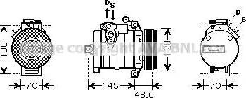 Ava Quality Cooling BW K345 - Компресор, климатизация vvparts.bg