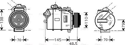 Ava Quality Cooling BWAK309 - Компресор, климатизация vvparts.bg