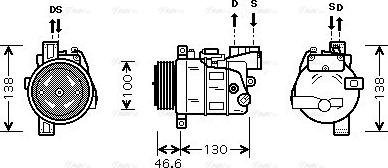 Ava Quality Cooling BW K319 - Компресор, климатизация vvparts.bg