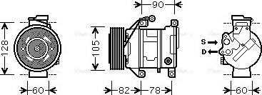 Ava Quality Cooling BWAK316 - Компресор, климатизация vvparts.bg