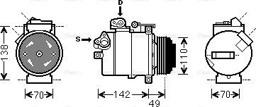 Ava Quality Cooling BWAK389 - Компресор, климатизация vvparts.bg