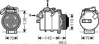 Ava Quality Cooling BWAK385 - Компресор, климатизация vvparts.bg