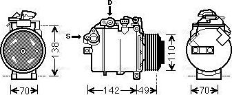 Ava Quality Cooling BWAK387 - Компресор, климатизация vvparts.bg