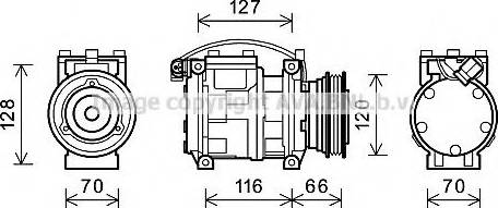 Ava Quality Cooling BWAK230 - Компресор, климатизация vvparts.bg