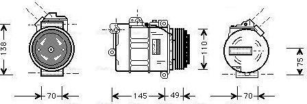 Ava Quality Cooling BWAK237 - Компресор, климатизация vvparts.bg