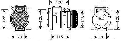 Ava Quality Cooling BWAK229 - Компресор, климатизация vvparts.bg