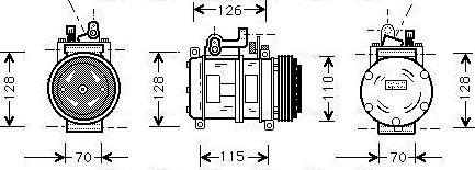 Ava Quality Cooling BWAK227 - Компресор, климатизация vvparts.bg