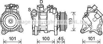 Ava Quality Cooling BWK499 - Компресор, климатизация vvparts.bg