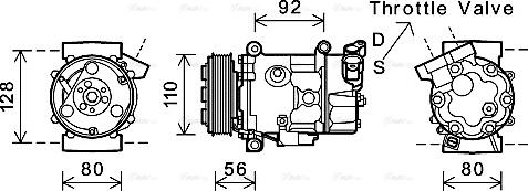 Ava Quality Cooling BWK416 - Компресор, климатизация vvparts.bg