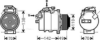 Ava Quality Cooling BWK411 - Компресор, климатизация vvparts.bg