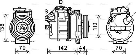 Ava Quality Cooling BWK429 - Компресор, климатизация vvparts.bg