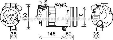 Ava Quality Cooling BWK545 - Компресор, климатизация vvparts.bg