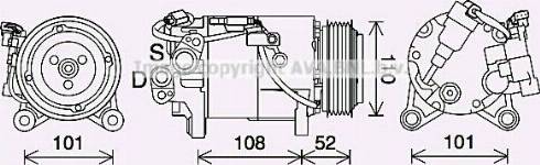 Ava Quality Cooling BWK567 - Компресор, климатизация vvparts.bg