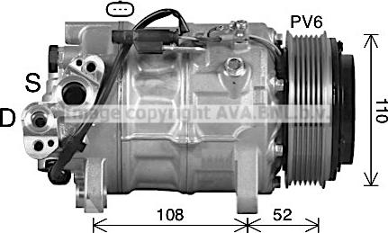 Ava Quality Cooling BWK601 - Компресор, климатизация vvparts.bg