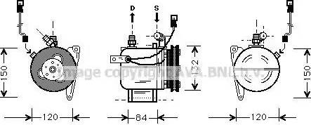 Ava Quality Cooling BW K049 - Компресор, климатизация vvparts.bg