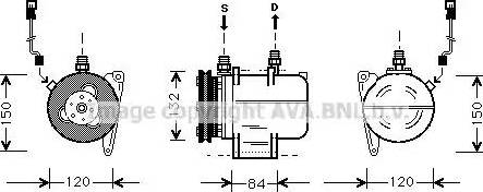 Ava Quality Cooling BW K045 - Компресор, климатизация vvparts.bg