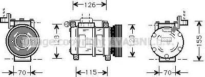 Ava Quality Cooling BW K040 - Компресор, климатизация vvparts.bg