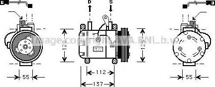 Ava Quality Cooling BW K050 - Компресор, климатизация vvparts.bg