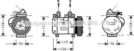 Ava Quality Cooling BW K051 - Компресор, климатизация vvparts.bg