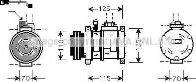 Ava Quality Cooling BW K066 - Компресор, климатизация vvparts.bg