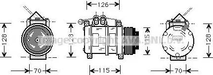 Ava Quality Cooling BW K074 - Компресор, климатизация vvparts.bg