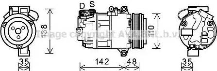 Ava Quality Cooling BWK390 - Компресор, климатизация vvparts.bg