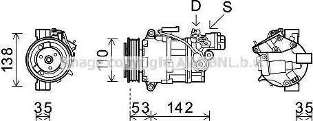 Ava Quality Cooling BW K393 - Компресор, климатизация vvparts.bg