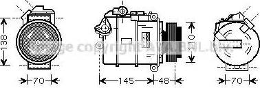 Ava Quality Cooling BW K348 - Компресор, климатизация vvparts.bg