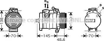 Ava Quality Cooling BW K334 - Компресор, климатизация vvparts.bg