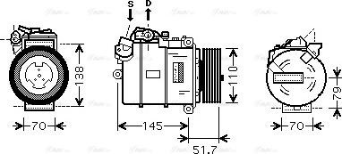 Ava Quality Cooling BW K329 - Компресор, климатизация vvparts.bg