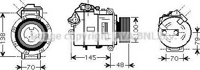 Ava Quality Cooling BW K328 - Компресор, климатизация vvparts.bg