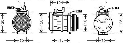 Ava Quality Cooling BW K231 - Компресор, климатизация vvparts.bg