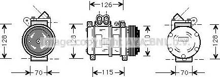 Ava Quality Cooling BW K229 - Компресор, климатизация vvparts.bg