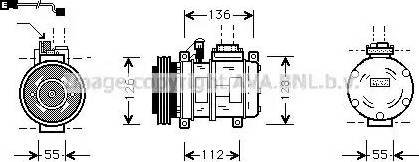 Ava Quality Cooling BW K228 - Компресор, климатизация vvparts.bg