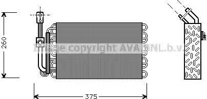 Ava Quality Cooling BW V002 - Изпарител, климатична система vvparts.bg